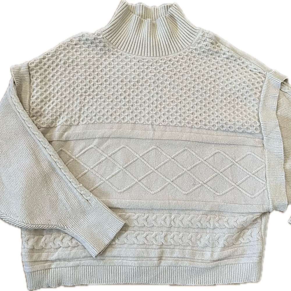 Sweater by Marc New York.Cotton blend knit cream color. size Large women’s